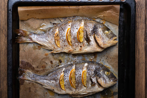 istock Roasted sea fish dorado 653756470