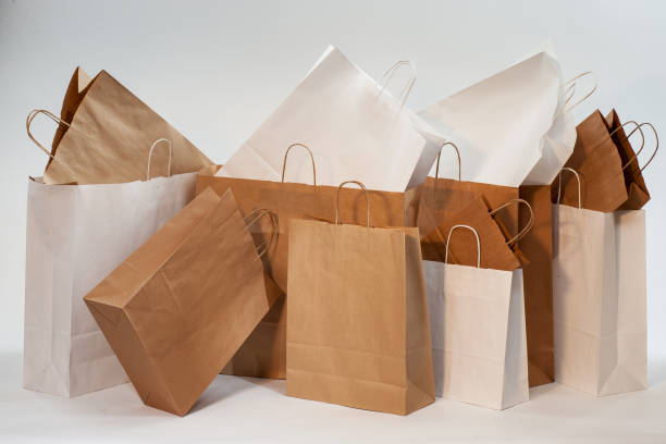 istock paper bags with handles for shopping 653763386