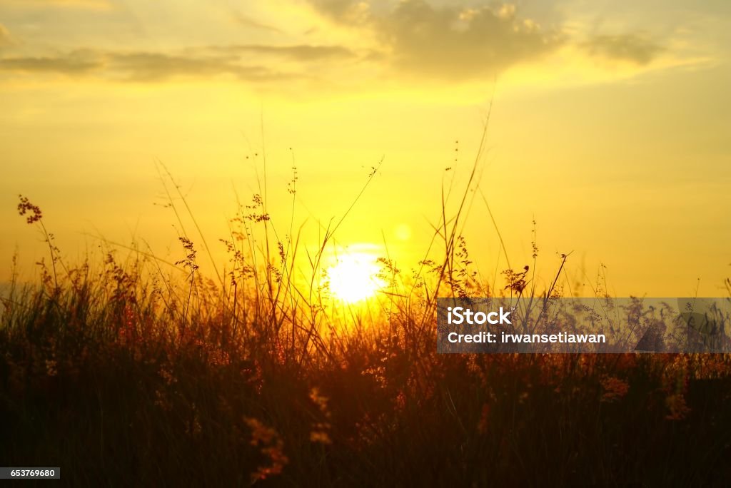 sunrise central java indonesia Horizontal Stock Photo