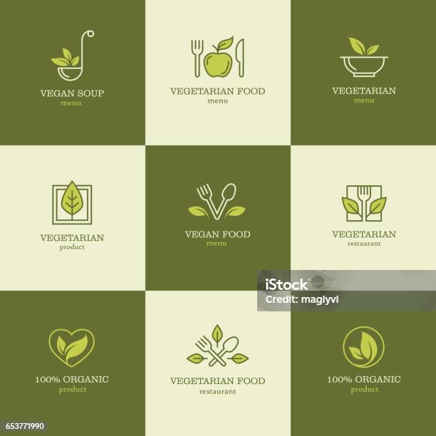 Vegetarian Food Icons Set2 Stock Illustration - Download Image Now - Vegetarian Food, Vegan Food, Food