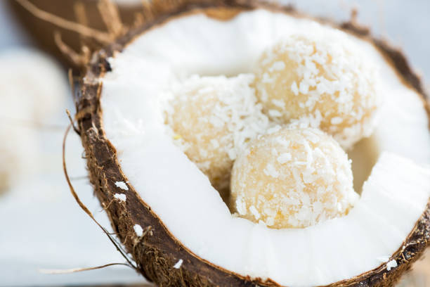 istock Homemade Raw Vegan Coconut and Lemon Truffles 653772810