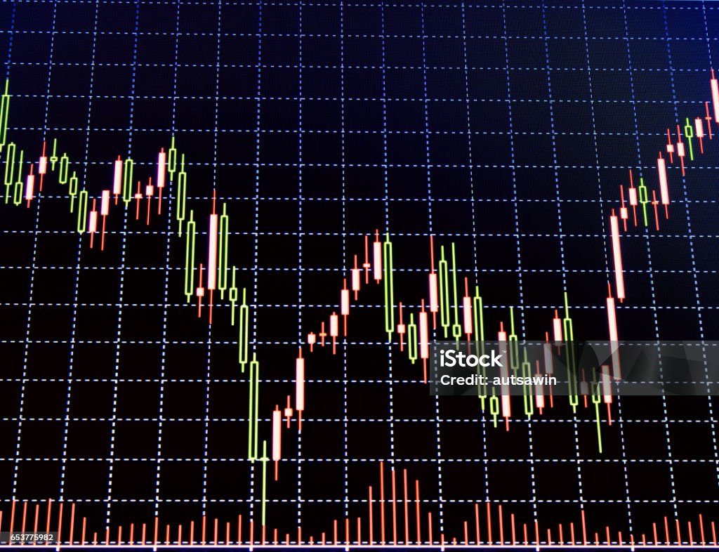 Stock Graph Image Simple Graph Chart Stock Photo - Download Image Now - Art, Black Color ...