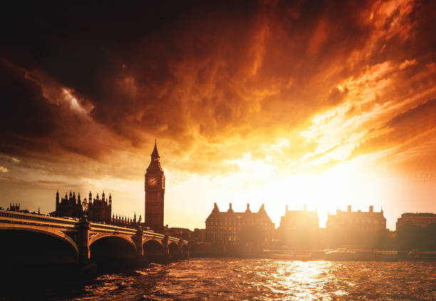 city of westminster at dusk