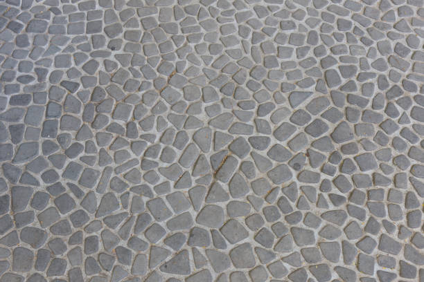 The pebble stone floors and wall, background textures