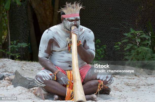 Aboriginal Culture Show In Queensland Australia Stock Photo - Download Image Now - Didgeridoo, First Peoples of Australia Culture, Aboriginal Peoples - Australia