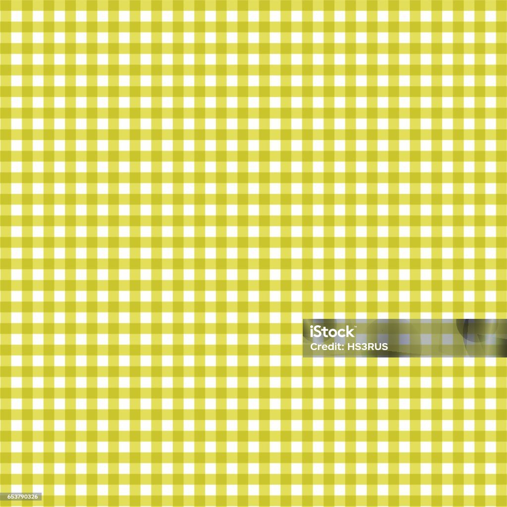 Gingham Vector Pattern Vector Gingham Pattern In Yellow Background Stock Illustration ...