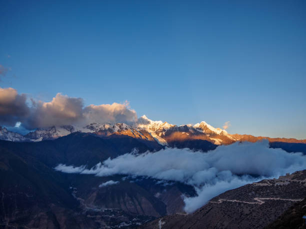 Landscape of China Yunnan Meili Snow Mountain. Landscape of China Yunnan Meili Snow Mountain. meili stock pictures, royalty-free photos & images