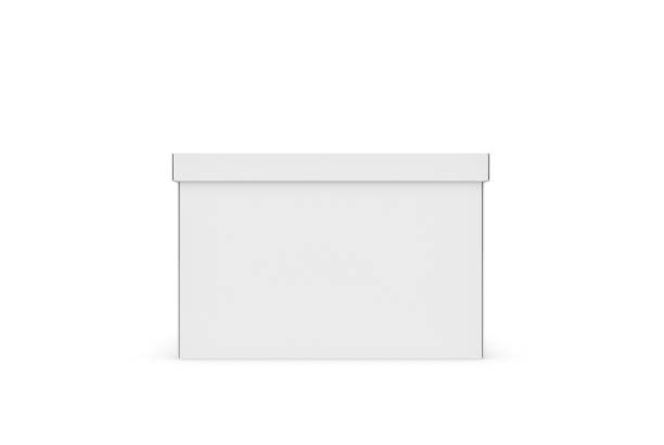 istock 3d rendering of a white rectangle box with a closed lid on white background 653790972