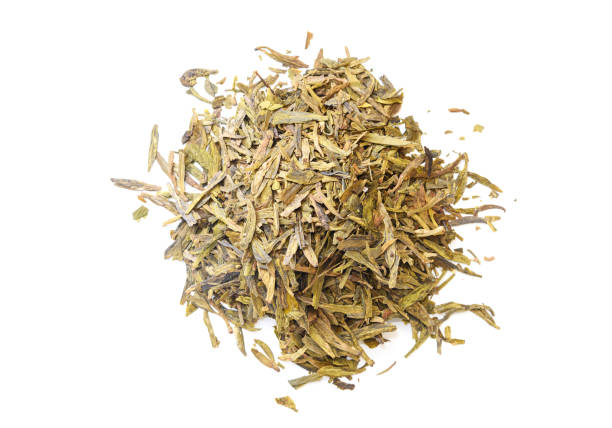istock Pile of Longjing tea or Dragon Well tea 653792414