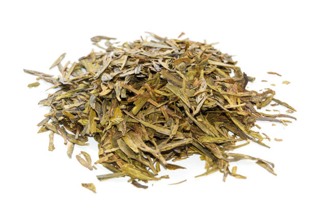 istock Pile of Longjing tea or Dragon Well tea 653792500