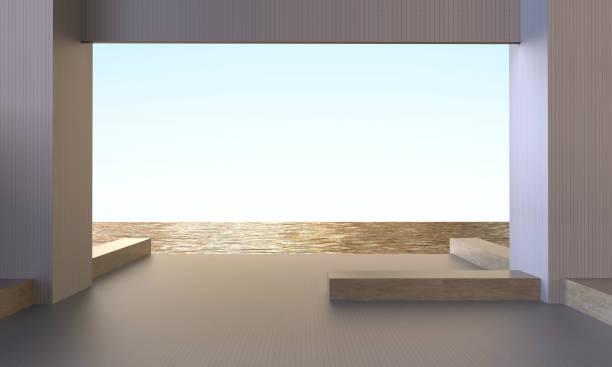 istock Beach lounge clean and seascape and Sky Beautiful 653792634