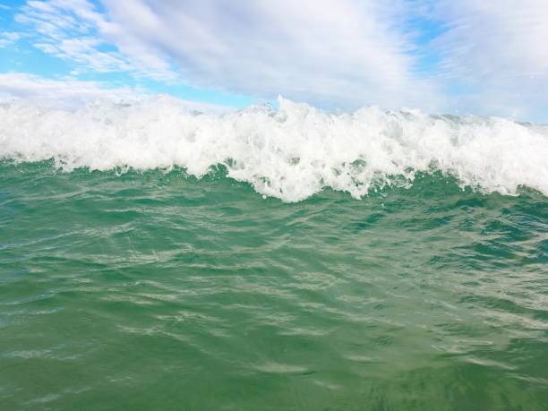 istock Sea waves reaching lapping to shore 653795842