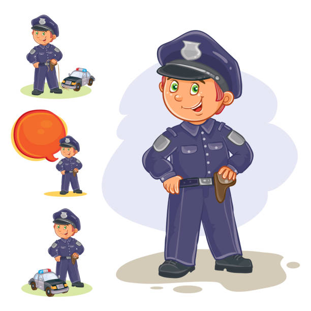 2,735 Police Kids Illustrations & Clip Art - iStock | Police family, Police  officer, Police car