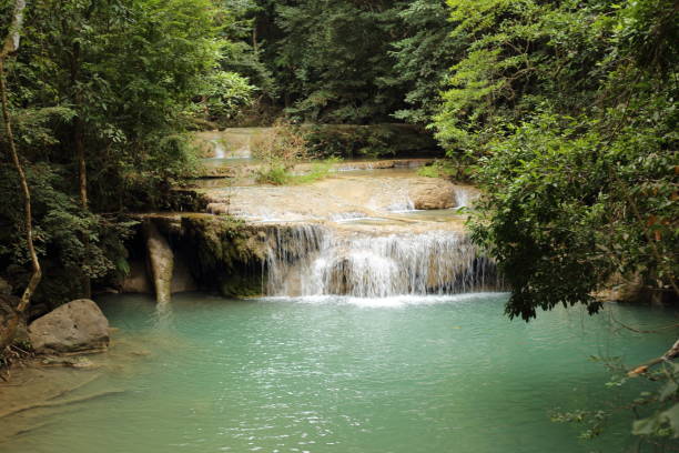 Arawan water fall national park at Kanchanaburi, Thailand Arawan water fall national park at Kanchanaburi, Thailand kanchanaburi province stock pictures, royalty-free photos & images