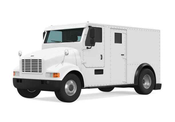 istock Armored Truck Isolated 653805624