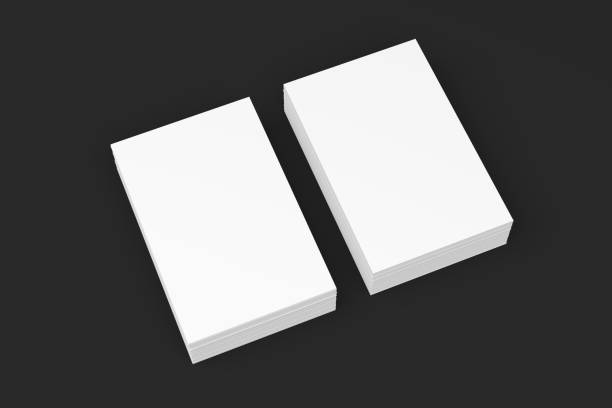 istock Business card mock up on dark background 653808662