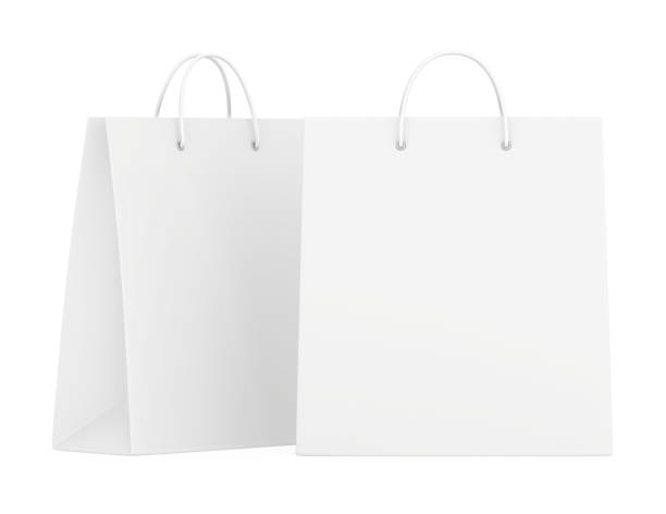 istock Shopping Bags collection isolated on white background. 3d rendering. 653813702