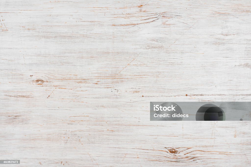 Handmade bleached wooden texture background, horizontally oriented image Wood - Material Stock Photo