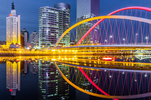 istock River And Modern Buildings Against Sky 653822720
