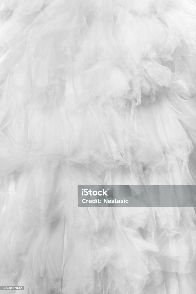 Szczegóły sukni ślubnej - Zbiór zdjęć royalty-free (Tiul - tkanina)