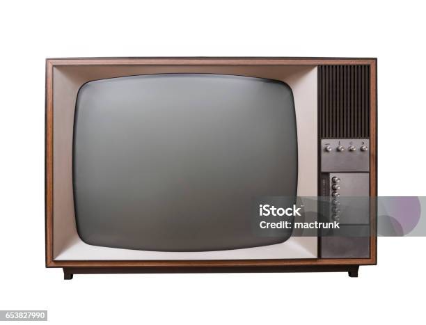 Vintage Tv Isoliert Stockfoto und mehr Bilder von Fernseher - Fernseher, Fernsehbranche, Retrostil