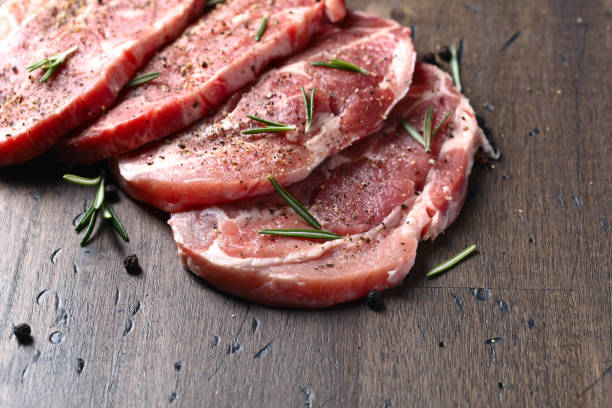 istock Pork steak with rosemary and pepper 653836170