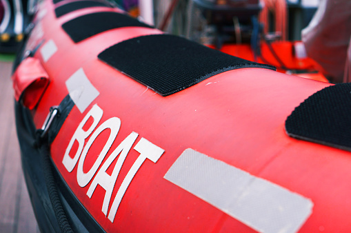 lifeboat red, rescue boat, safety of navigation