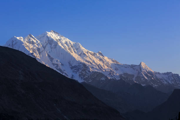 istock Rakaposhi mountain covered snow with blue sky 653844190