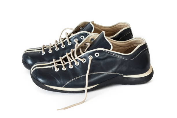 istock Male shoes isolated on white background 653849940