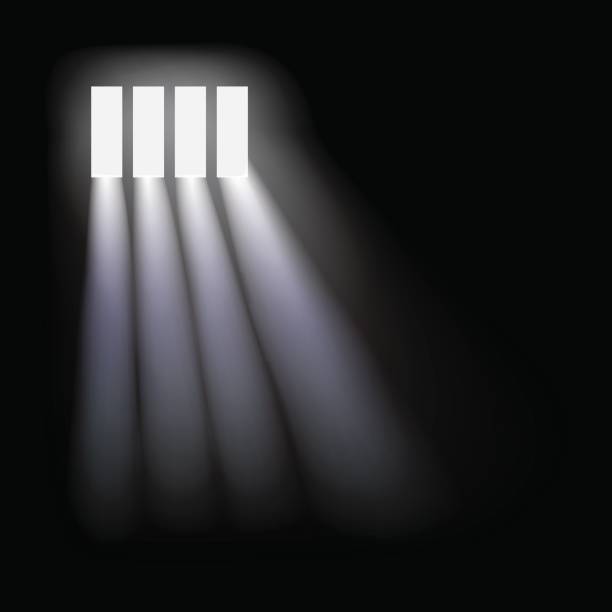 ilustraciones, imágenes clip art, dibujos animados e iconos de stock de fondo de ventana de prisión vector. - jail