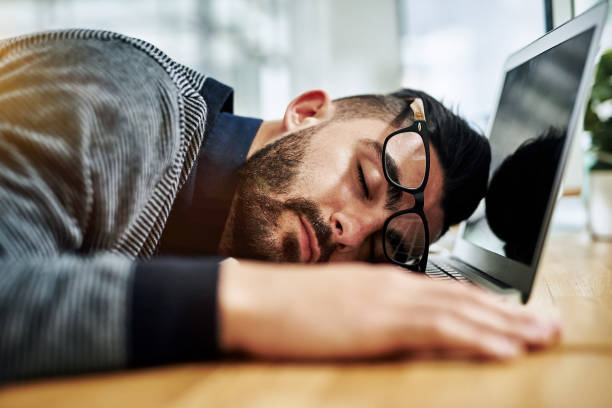 istock He's ready to shutdown for the day 653850630