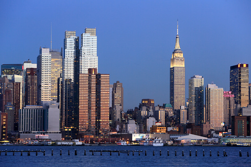 Manhattan skyline view from NJ