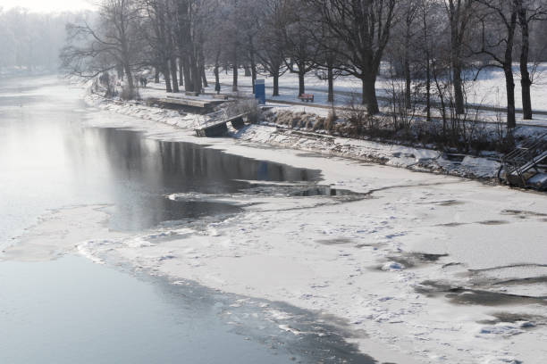 istock The icy Danube river in Ulm, Germany 653854766