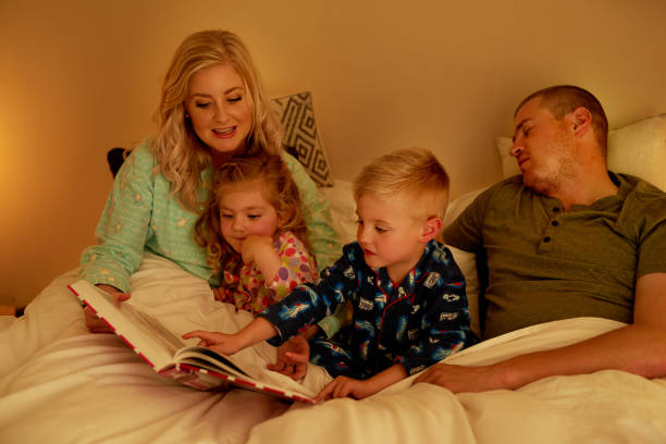 istock The story has already put Dad to sleep 653860856