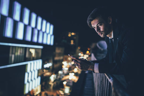 istock Businessman looking at the city 653861694