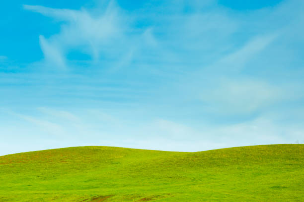 istock amazing beautiful sky and hills covered green grass 653873074