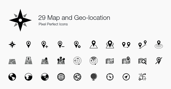 Here is a set of icon created for map and geo-location. If you creating apps that required to show maps and other GPS functionalities, then this is the right set for you.
