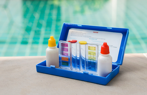 Water testing test kit for swimming pool