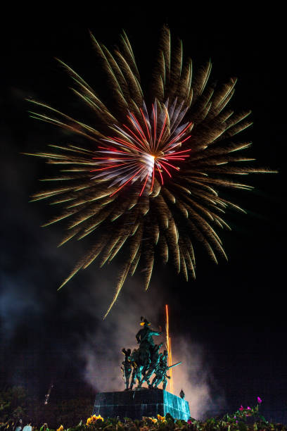istock New Year Fireworks in Chanthaburi, Thailand. 653880192