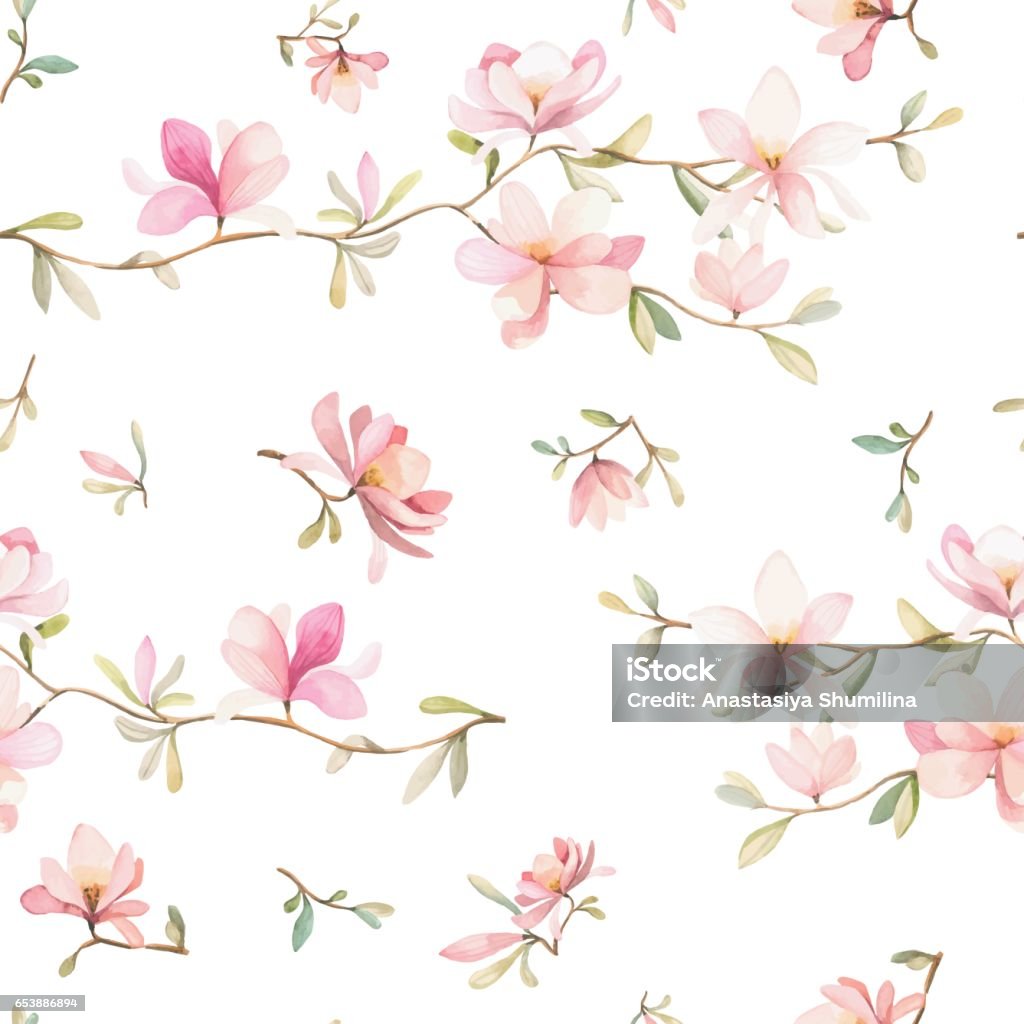 Blumenmuster - Lizenzfrei Blume Vektorgrafik