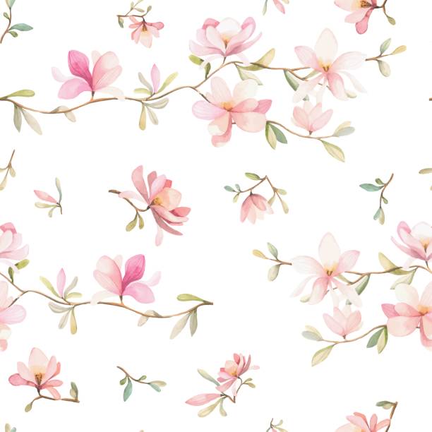 花柄 - floral pattern seamless pattern wallpaper pattern点のイラスト素材／クリップアート素材／マンガ素材／アイコン素材