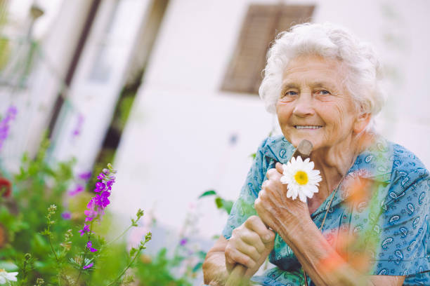 istock Outdoors of a beautiful senior woman 653902508