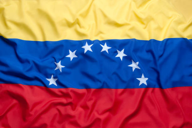 istock Textile flag of Venezuela 653903000