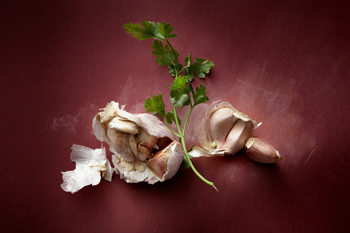 Seasoning: Garlic and Parsley Still Life