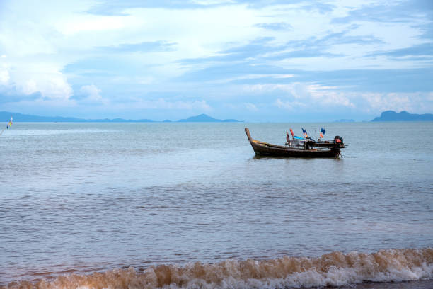istock Boat parking on the sea 653906918