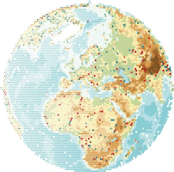 istock Map of Europe and Africa, Vector illustration 653916854