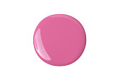 Pink paint nail polish