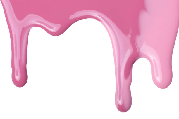 istock Pink paint nail polish 653922876