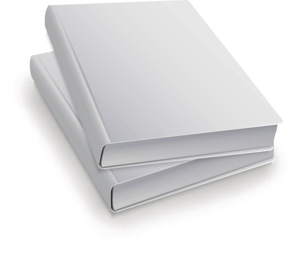 istock Realistic book with white cover. Mock Up of books. Vector illustration 653922884