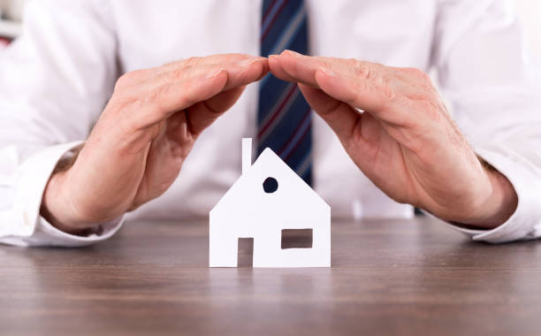 istock Concept of home insurance 653925284
